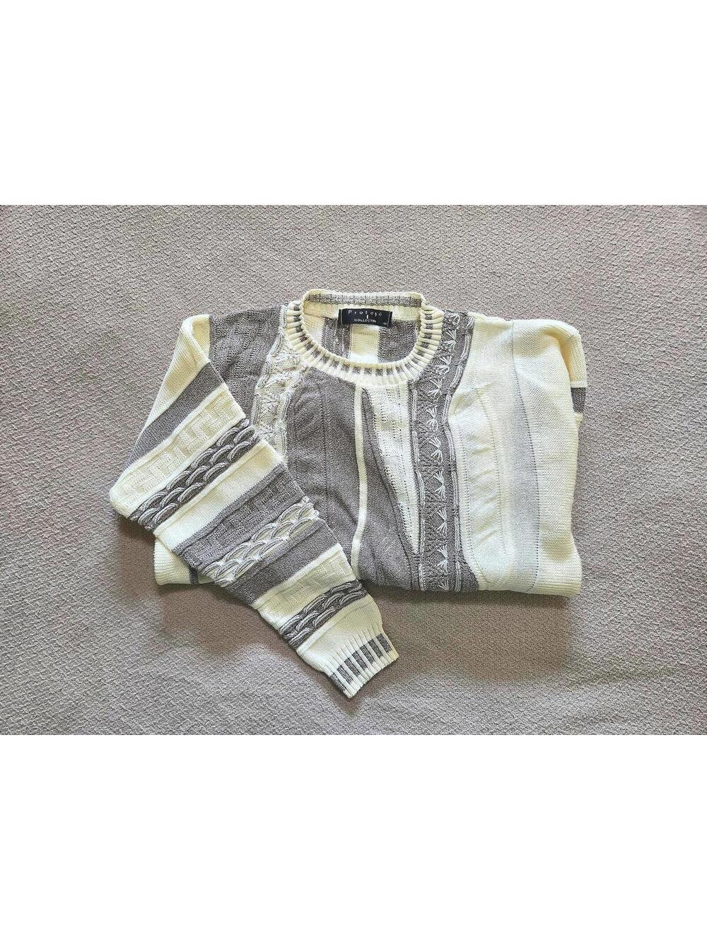 Protege Sweater M | 90s Textured Cable Knit